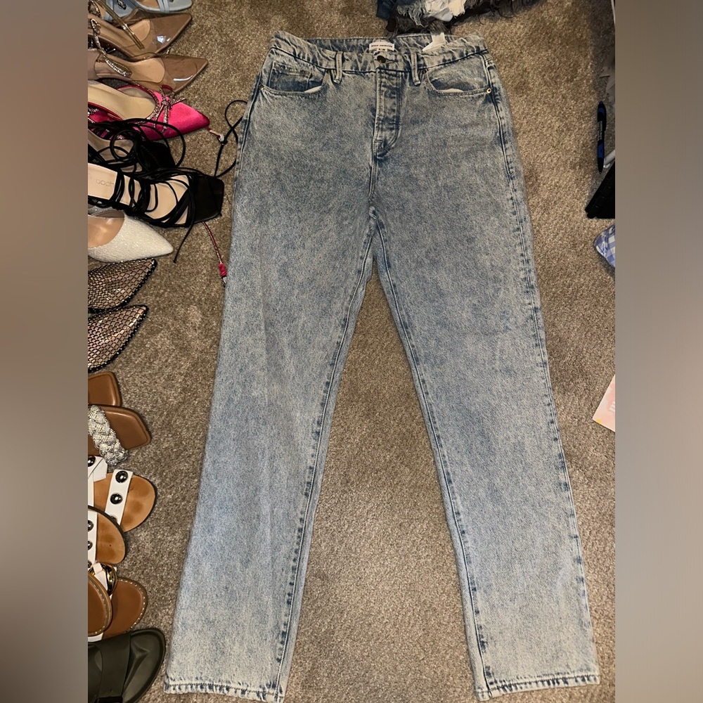 Good American 29/8 mom jeans